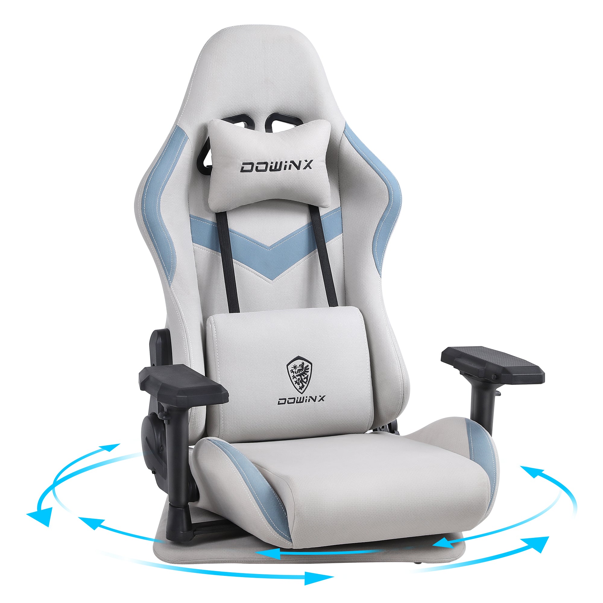 【色: グリーン】Dowinx ゲーミング座椅子 ファブリック ゲーミングチェア